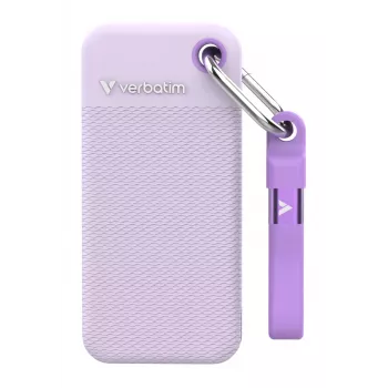 Verbatim Pocket SSD USB 3.2 Gen 2 1TB Lila inkl. zwei Gummi-Hüllen