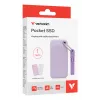 Verbatim Pocket SSD USB 3.2 Gen 2 1TB Lila inkl. zwei Gummi-Hüllen