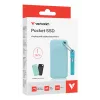 Verbatim Pocket SSD USB 3.2 Gen 2 1 TB Polar Blue inkl. zwei Gummihüllen