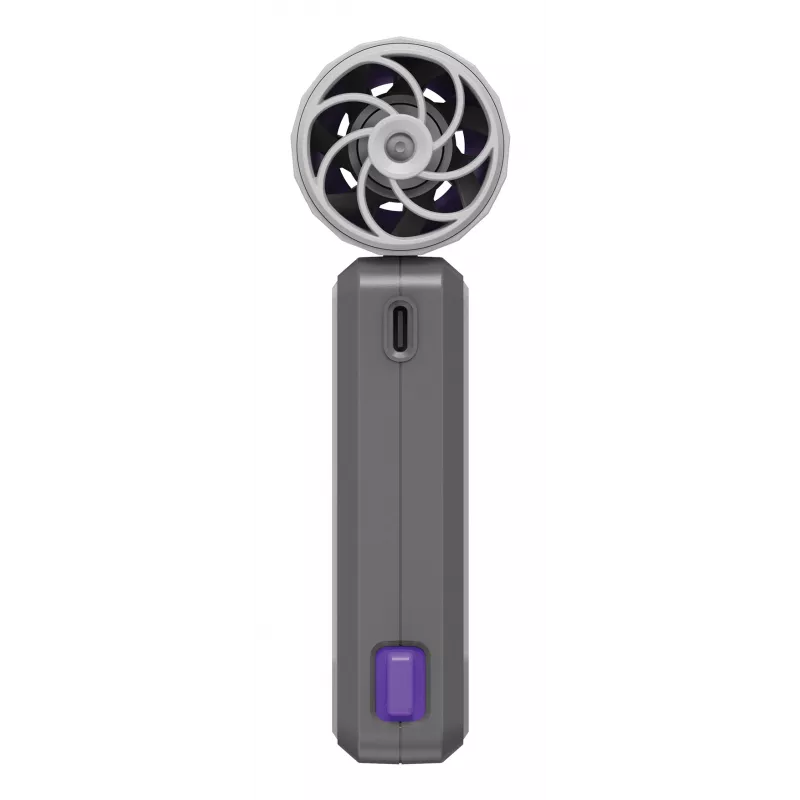 Verbatim Cool’n’Go AirJet Handheld Fan Grau/Lila, Grau, Lila, Handheld fan, 1 Stk., 6 W, Lithium-Ion (Li-Ion), 3,7 V