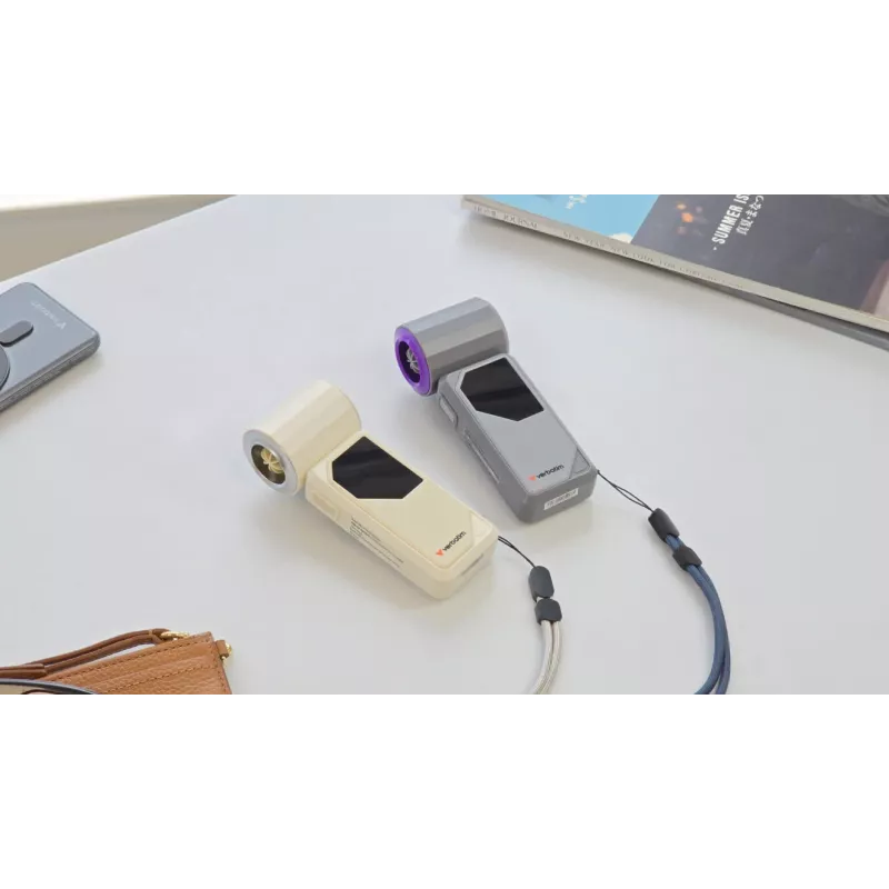 Verbatim Cool’n’Go AirJet Handventilator Weiß/Silber, Silber, Weiß, Handventilator, 1 Stk., 6 W, Lithium-Ionen (Li-Ion), 3,7 V