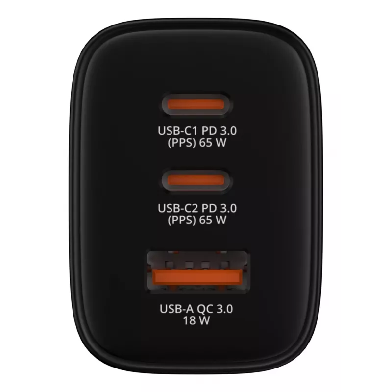 Verbatim Essentials GaN Ladegerät 65W EU-Stecker Schwarz, Innenbereich, AC, 20 V, Schwarz