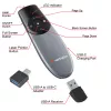 Verbatim Focus Wireless Presenter mit rotem Laserpointer, RF, USB, 30 m, Schwarz, Silber