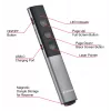 Verbatim Agenda Wireless Presenter mit rotem Laserpointer, RF, USB, 100 m, Schwarz, Silber