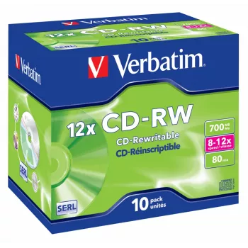 Verbatim CD-RW 12x 700 MB 10 Stk.