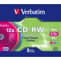 Verbatim CD-RW Colour 12x 700 MB 5 Stück