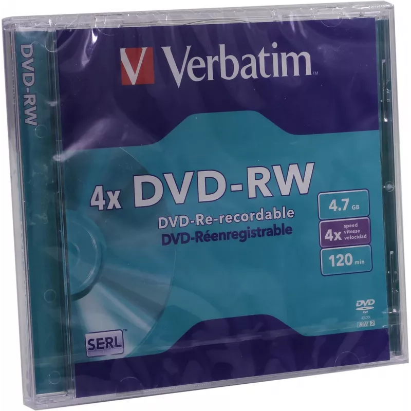 Verbatim VB-DMW44JC, DVD-RW, 120 mm, Jewelcase, 1 Stück, 4,7 GB