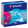 Verbatim CD-R AZO Colours 700 MB 48x 10 St.