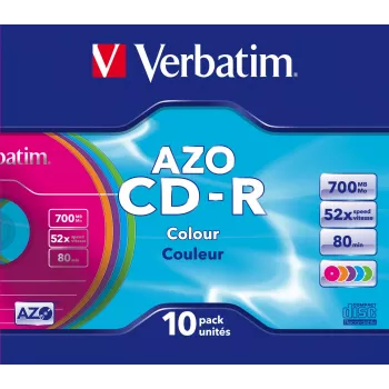 Verbatim CD-R AZO Colours 700 MB 48x 10 St.