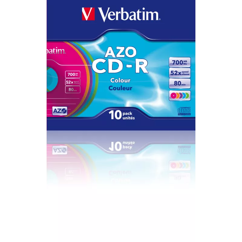 Verbatim CD-R AZO Colours 700 MB 48x 10 St.