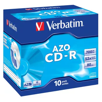 Verbatim CD-R AZO Crystal 700 MB 52x 10 Stück