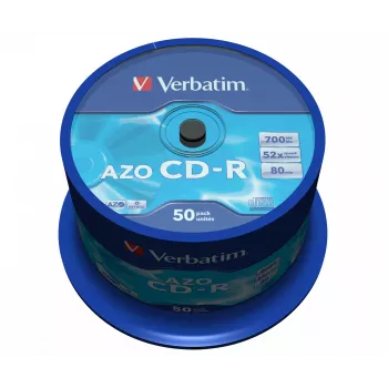 Verbatim CD-R AZO Crystal 700 MB 52x 50 Stück