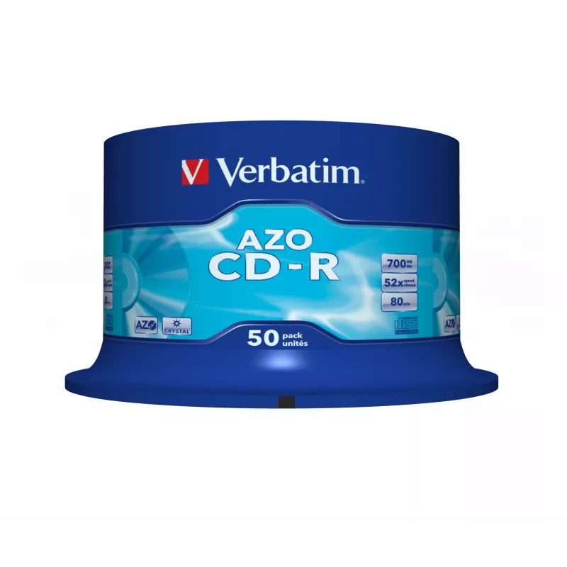 Verbatim CD-R AZO Crystal 700 MB 52x 50 Stück