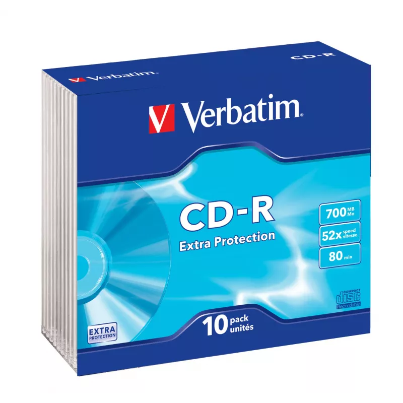Verbatim CD-R Extra Protection 700 MB 52x 10 Stk.
