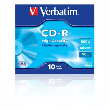 Verbatim CD-R High Capacity 800 MB 40x 10 Stück
