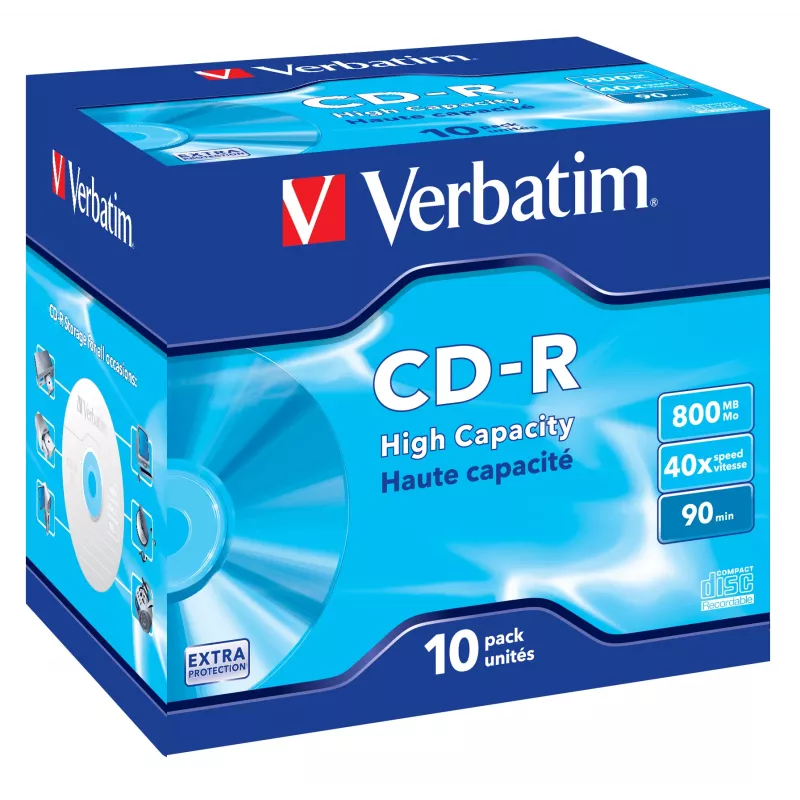 Verbatim CD-R High Capacity 800 MB 40x 10 Stück