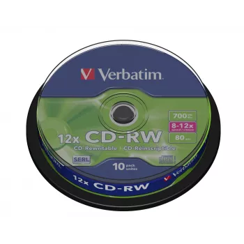 Verbatim CD-RW 12x 700 MB 10 Stück
