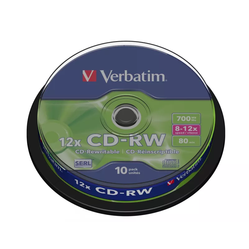 Verbatim CD-RW 12x 700 MB 10 Stück