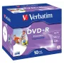 Verbatim DVD+R Wide Inkjet Printable ID Brand, DVD+R, 120 mm, bedruckbar, Jewel Case, 10 Stk., 4,7 GB