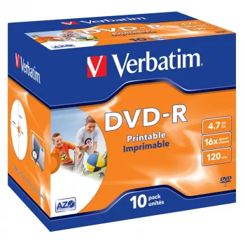 Verbatim 43521 unbedruckter DVD 4,7 GB DVD-R 10 Stück