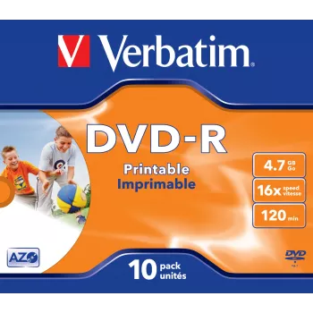 Verbatim 43521 unbedruckter DVD 4,7 GB DVD-R 10 Stück