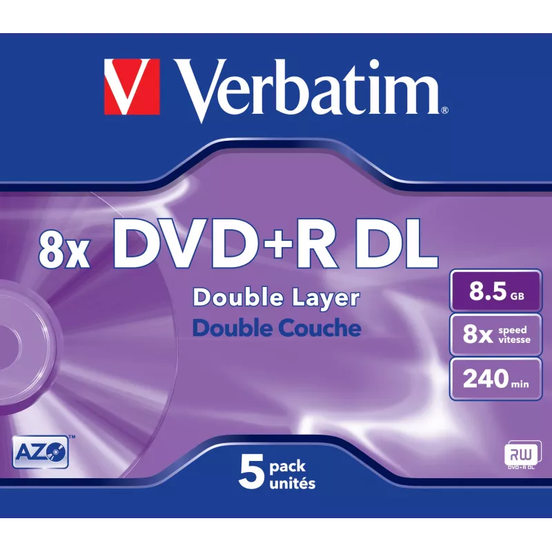 DVD+R DL Verbatim VB-DPD55JC 8,5 GB 5 Stk.