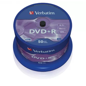 Verbatim VB-DPR47S3A, DVD+R, 120 mm, Spindel, 50 St., 4,7 GB