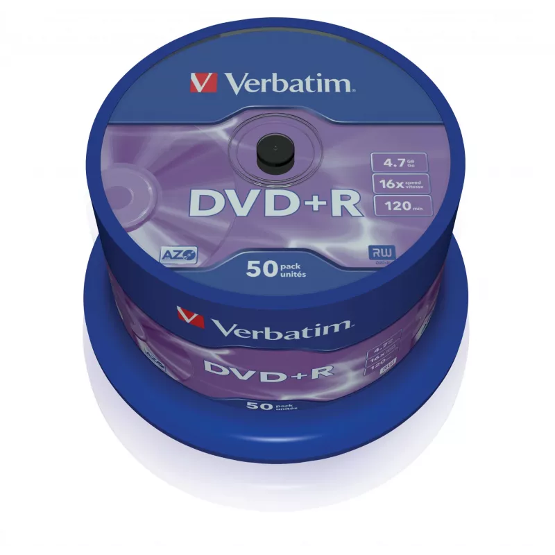 Verbatim VB-DPR47S3A, DVD+R, 120 mm, Spindel, 50 St., 4,7 GB