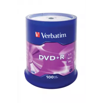 Verbatim DVD+R Matt Silver 4,7 GB 100 Stk.