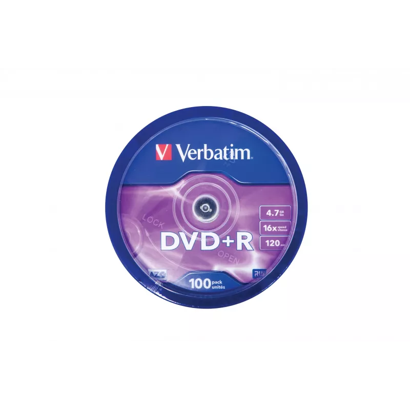 Verbatim DVD+R Matt Silver 4,7 GB 100 Stk.
