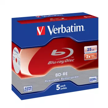 Verbatim 43615 Rohling Blu-Ray Disc BD-RE 25 GB 5 Stk.