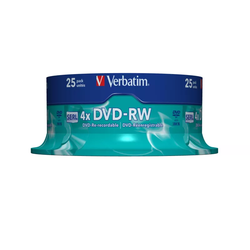 Verbatim DVD-RW Matt Silver 4,7 GB 25 Stück