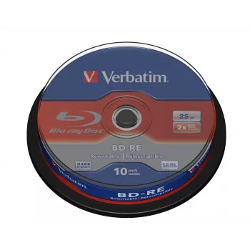 Verbatim BD-RE SL 25GB 2x 10er-Packung Spindel 10 Stück