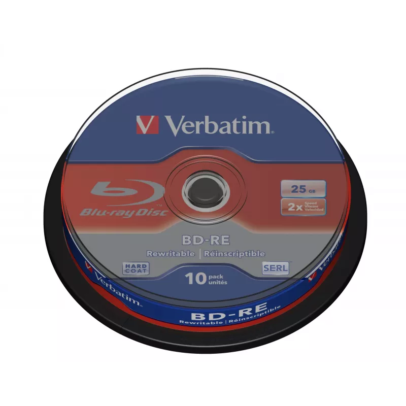 Verbatim BD-RE SL 25GB 2x 10er-Packung Spindel 10 Stück