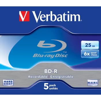 Verbatim 43715 unbespielte Blu-Ray-Disc BD-R 25 GB 5 St.