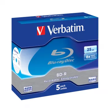 Verbatim 43715 unbespielte Blu-Ray-Disc BD-R 25 GB 5 St.