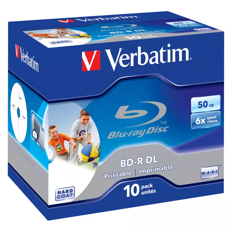 Verbatim 43736 BD-R Rohlinge 50 GB 10 Stück