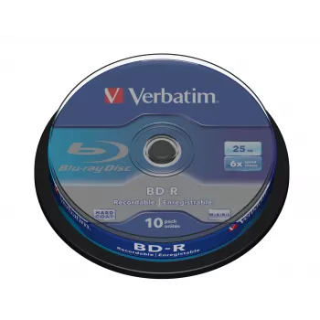 Verbatim BD-R SL 25GB 6x 10er-Packung Spindel 10 Stück