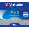 Verbatim 43748 unbespielter Blu-Ray-Rohling BD-R 50 GB 5 Stück