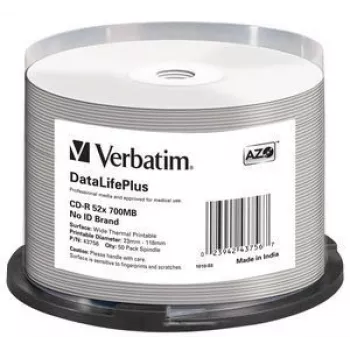 Verbatim CD-R 52x DataLifePlus 700 MB 50 Stk.