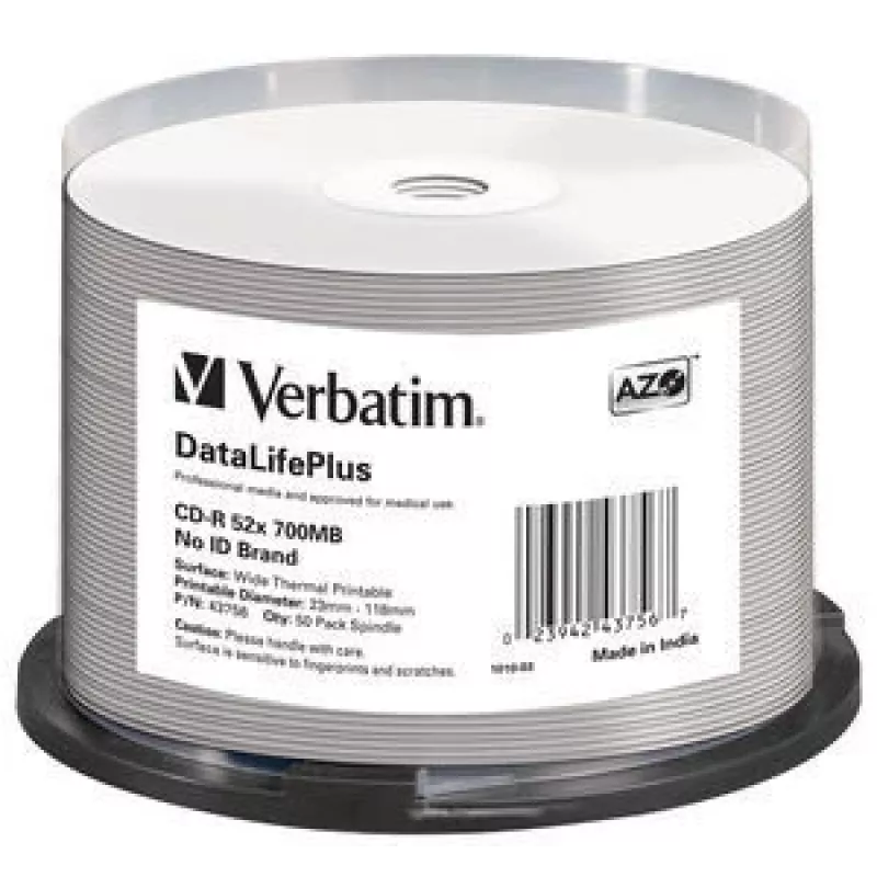 Verbatim CD-R 52x DataLifePlus 700 MB 50 Stk.