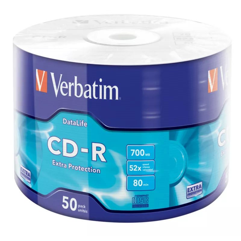 Verbatim CD-R Extra Protection 700 MB 52x 50 Stück