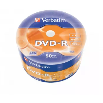 Verbatim DVD-R Matt Silver 50er-Pack Wrap Spindle