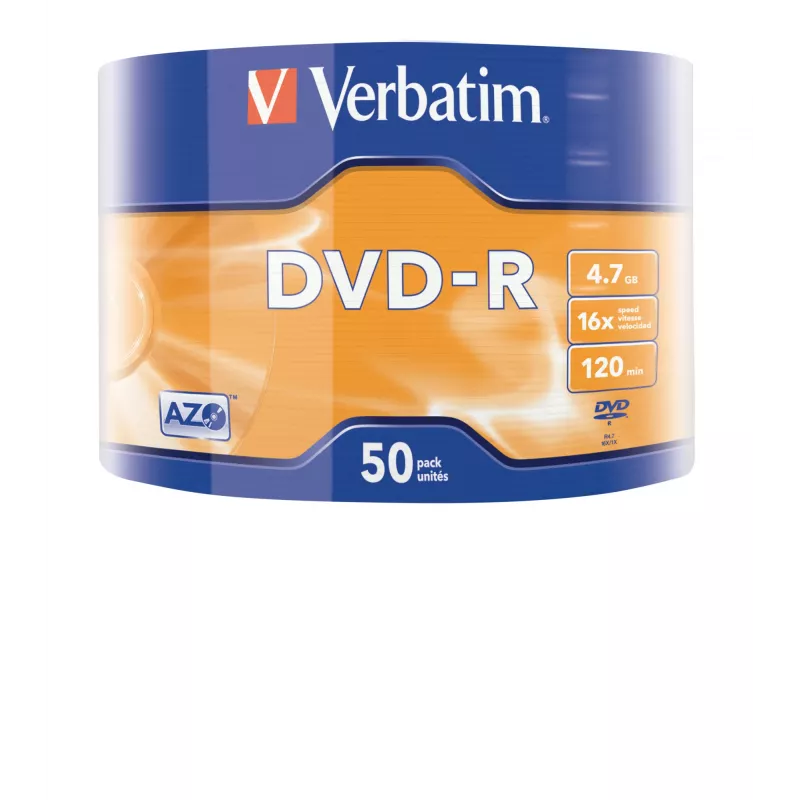Verbatim DVD-R Matt Silver 50er-Pack Wrap Spindle