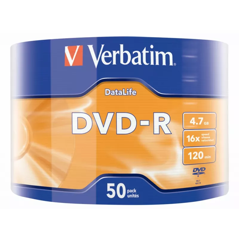 Verbatim 43791 DVD-Rohlinge 4,7 GB DVD-R 50 Stück