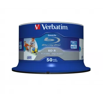Verbatim 43812 unbespielte Blu-Ray-Disc BD-R 25 GB 50 Stück