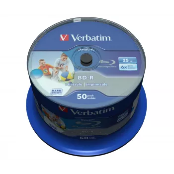Verbatim 43812 unbespielte Blu-Ray-Disc BD-R 25 GB 50 Stück