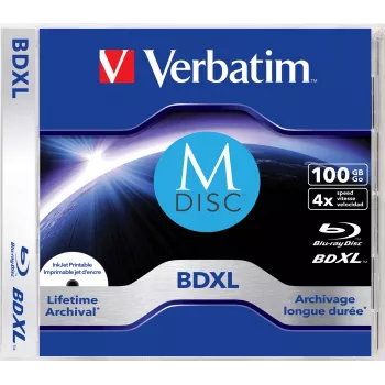 Verbatim MDISC Lifetime archival BDXL 100GB - Einzelscheibe, 100 GB, BDXL, Jewelcase, 1 Stück
