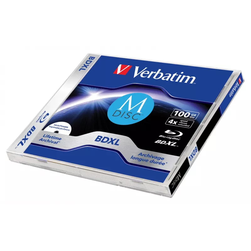 Verbatim MDISC Lifetime archival BDXL 100GB - Einzelscheibe, 100 GB, BDXL, Jewelcase, 1 Stück