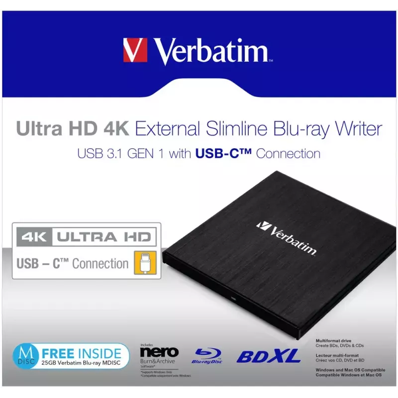 Verbatim 43888 optisches Laufwerk Blu-Ray DVD Combo Schwarz